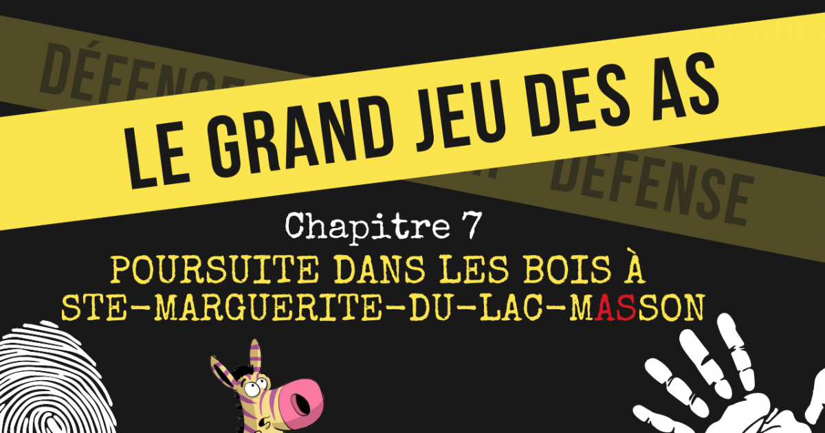 CHAPITRE 7 POURSUITE DANS LES BOIS À STEMARGUERITEDULACMASSON
